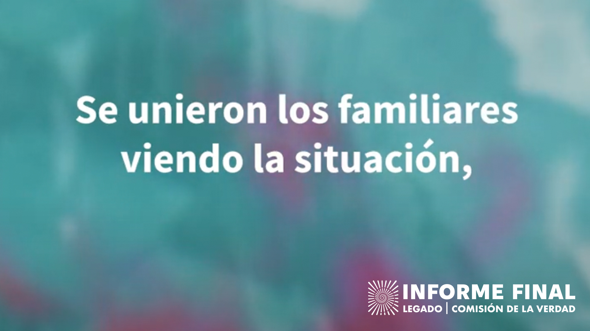 Texto: Se unieron los familiares viendo la situación