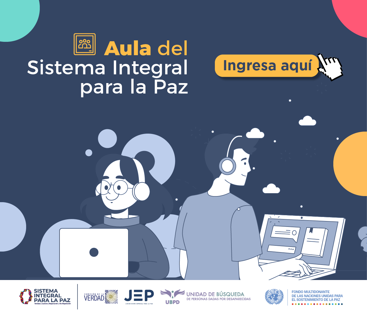 Logo Aula del sistema integral para la paz