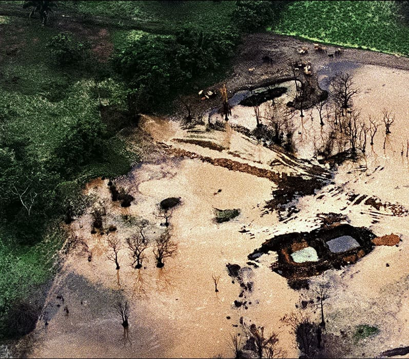 Sabotaje de la la guerrilla al Acueducto Caño Limón-Coveñas. Arauquita, Arauca.