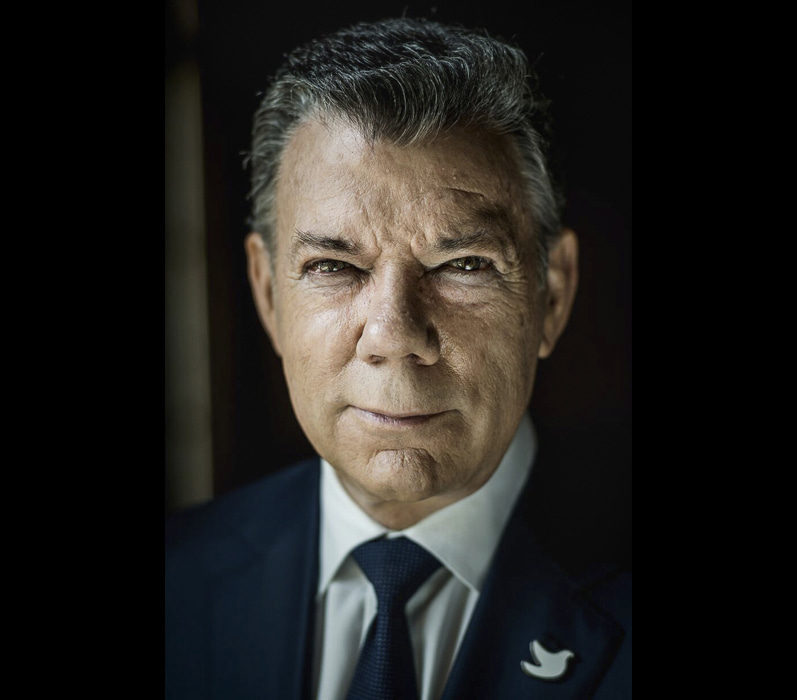 Retrato oficial del Nobel de Juan Manuel Santos