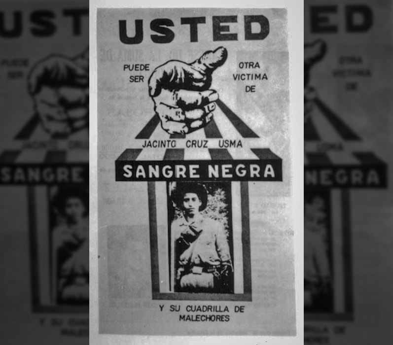 “Usted puede ser otra víctima de Sangre Negra”, Colección fotográfica Fondo Jorge Eliécer Gaitán.