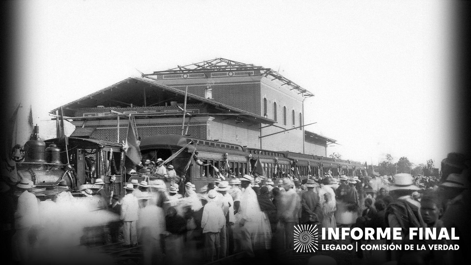 Estación del tren Buga, 1920.