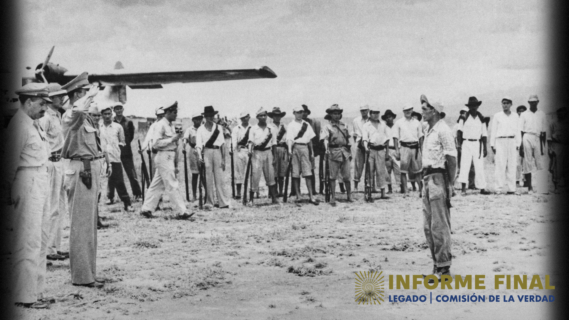 Entrega de armas Guerrilla Mochará del LLano 1953